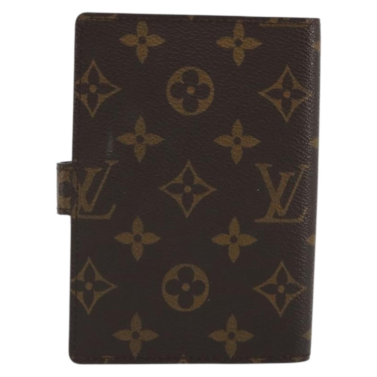 LOUIS VUITTON Monogram Agenda PM Day Planner Cover R20005 LV Auth 188657A