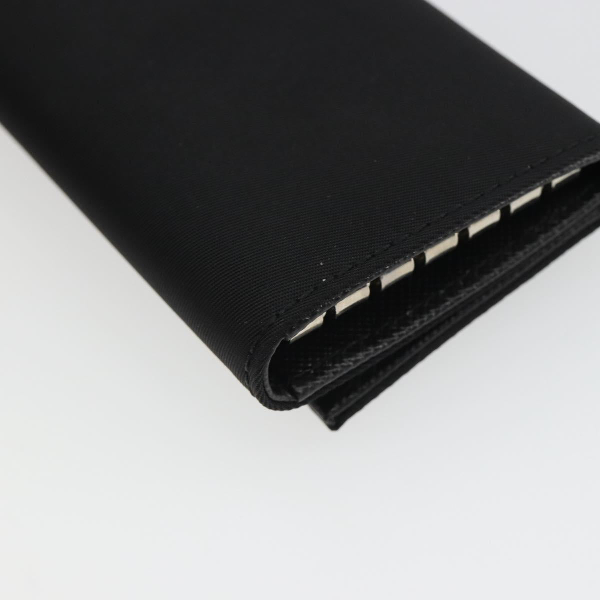 PRADA Key Case Nylon Black Black Auth 188658A