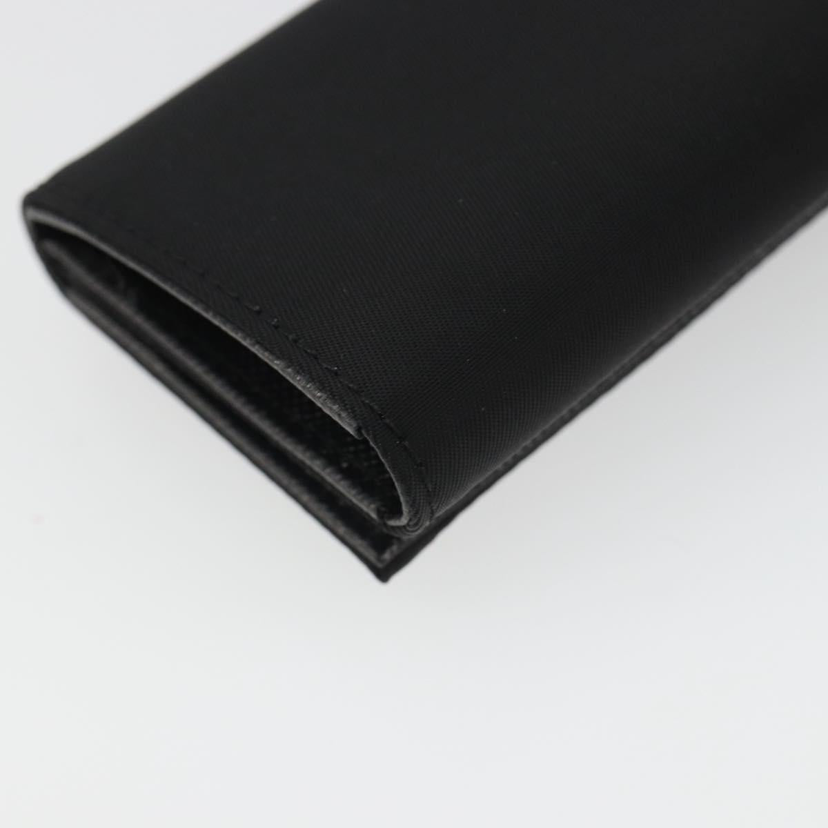 PRADA Key Case Nylon Black Black Auth 188658A