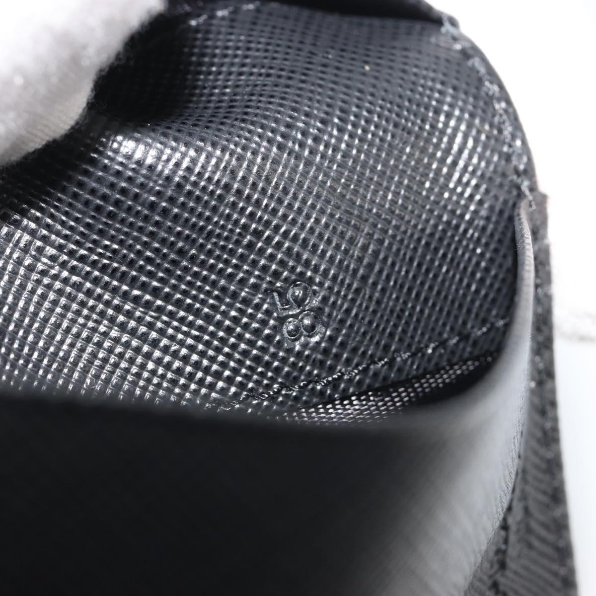 PRADA Key Case Nylon Black Black Auth 188658A