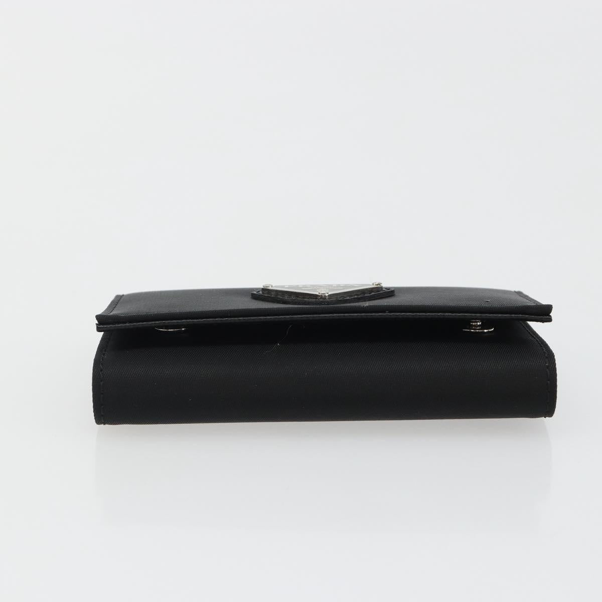 PRADA Key Case Nylon Black Black Auth 188658A