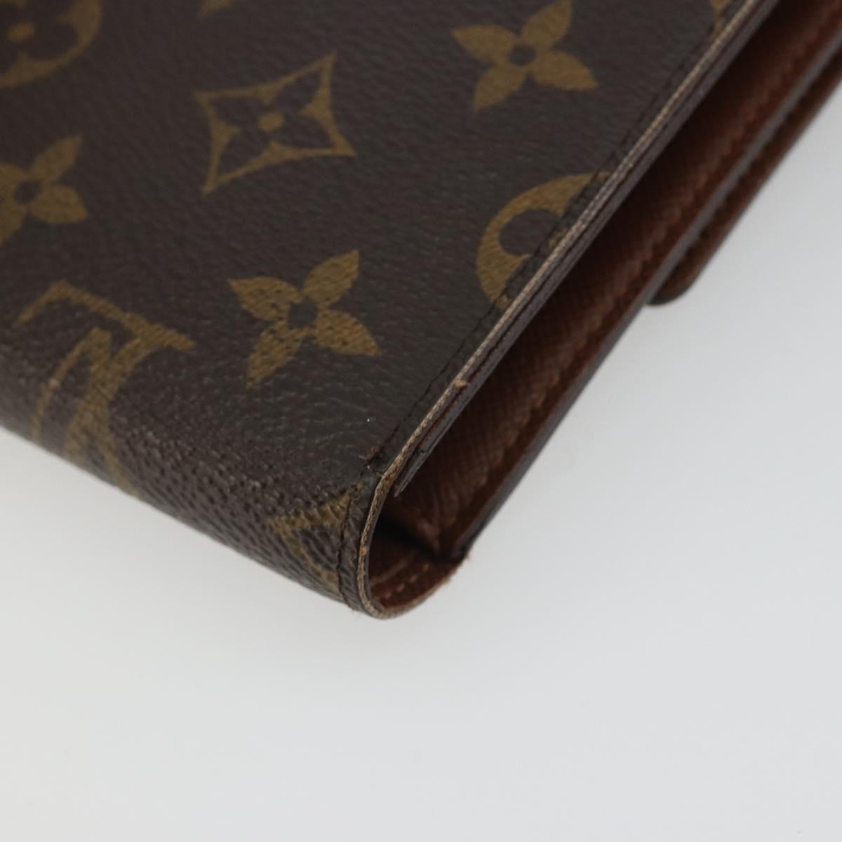 LOUIS VUITTON Monogram Porte TresorEtui Papie Wallet M61202 LV Auth 188664A