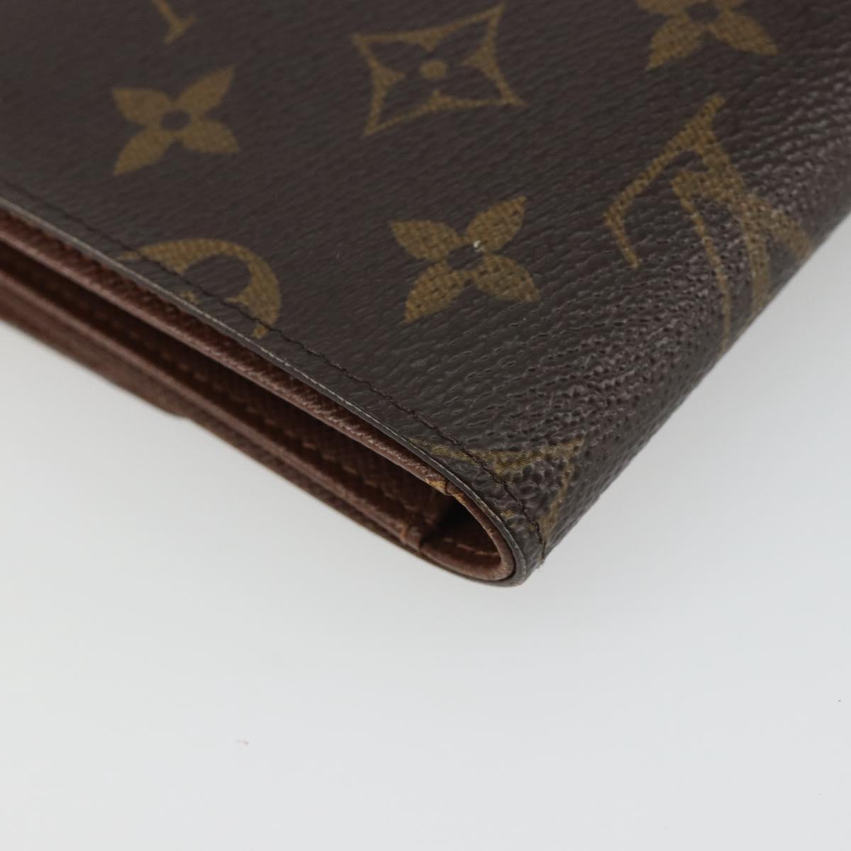LOUIS VUITTON Monogram Porte TresorEtui Papie Wallet M61202 LV Auth 188664A