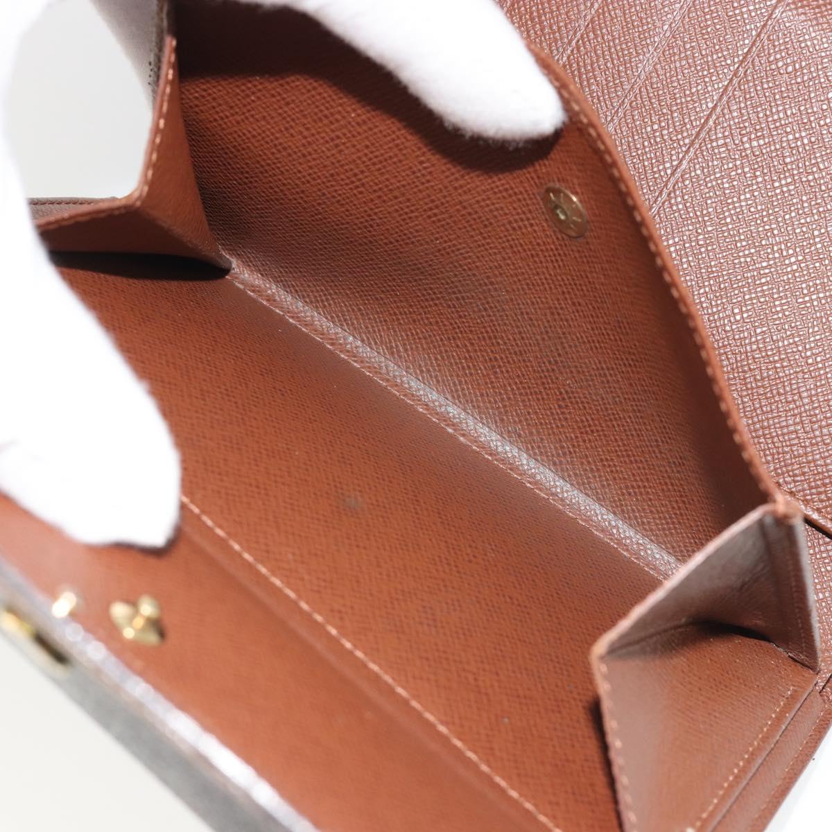LOUIS VUITTON Monogram Porte TresorEtui Papie Wallet M61202 LV Auth 188664A