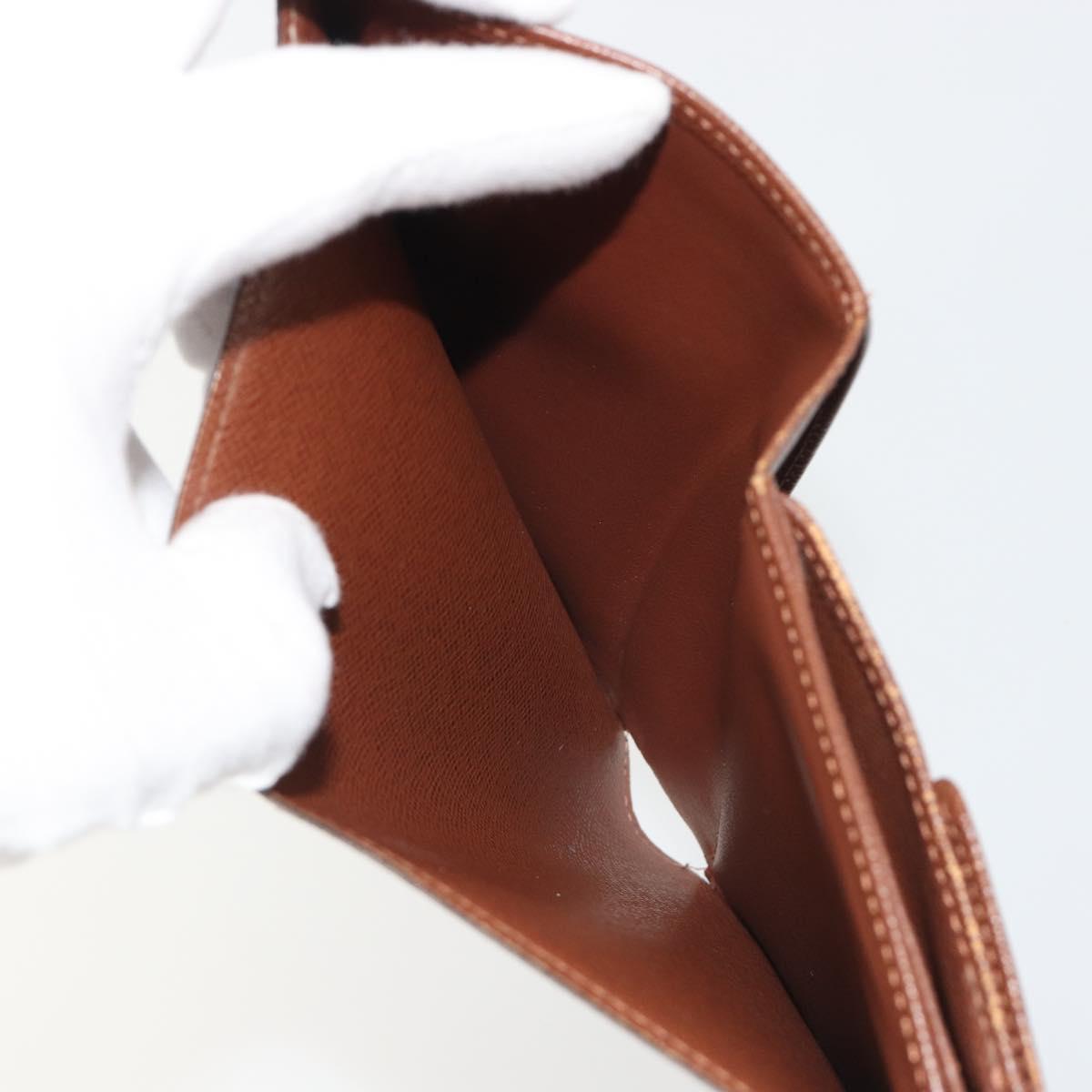 LOUIS VUITTON Monogram Porte TresorEtui Papie Wallet M61202 LV Auth 188664A
