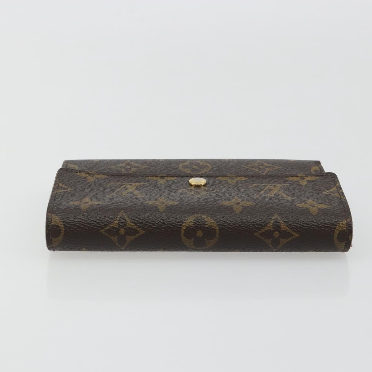 LOUIS VUITTON Monogram Porte TresorEtui Papie Wallet M61202 LV Auth 188664A