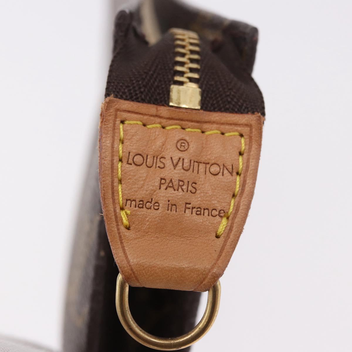 LOUIS VUITTON Monogram Bucket GM Accessory Pouch LV Auth 188665