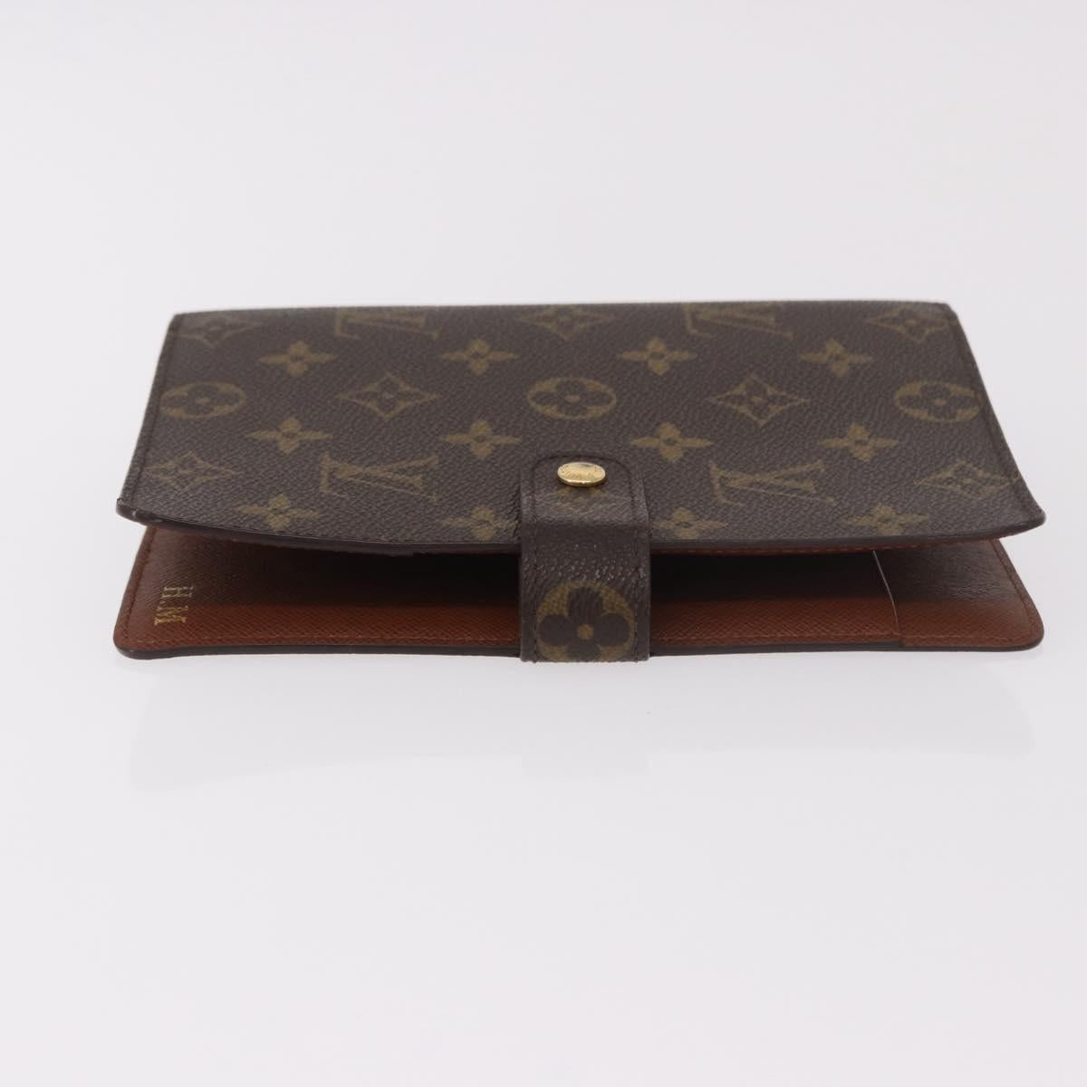 LOUIS VUITTON Monogram Agenda MM Day Planner Cover R20105 LV Auth 188671