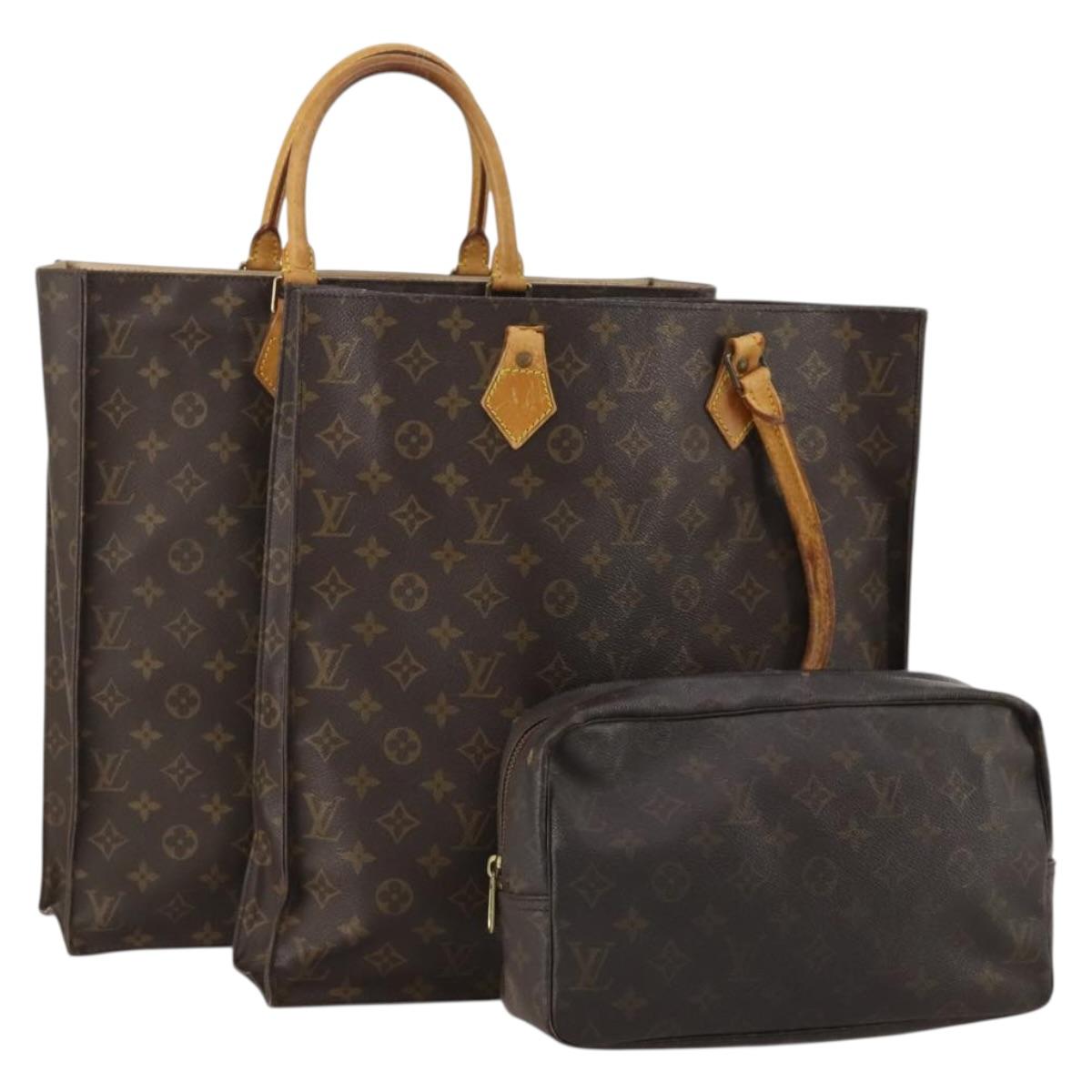 LOUIS VUITTON Monogram Hand Bag 3 Set LV Auth 188691