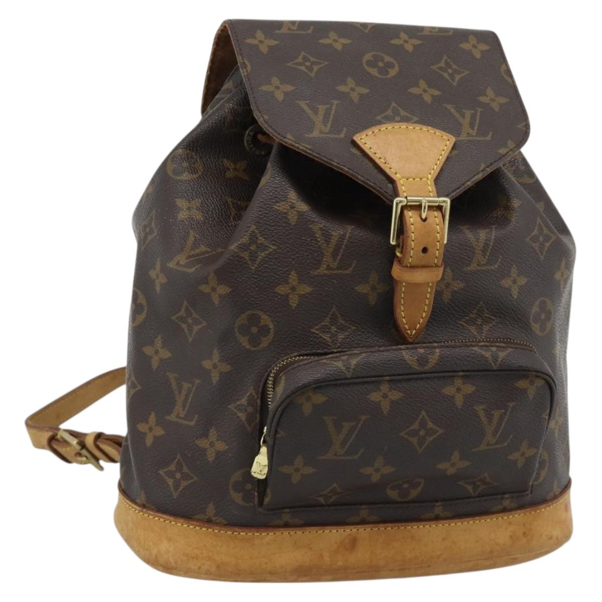 LOUIS VUITTON Monogram Montsouris MM Backpack M51136 LV Auth 188707