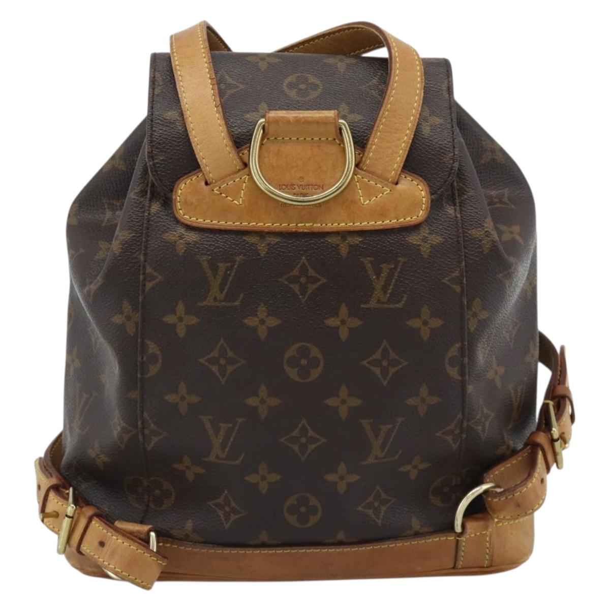 LOUIS VUITTON Monogram Montsouris MM Backpack M51136 LV Auth 188708