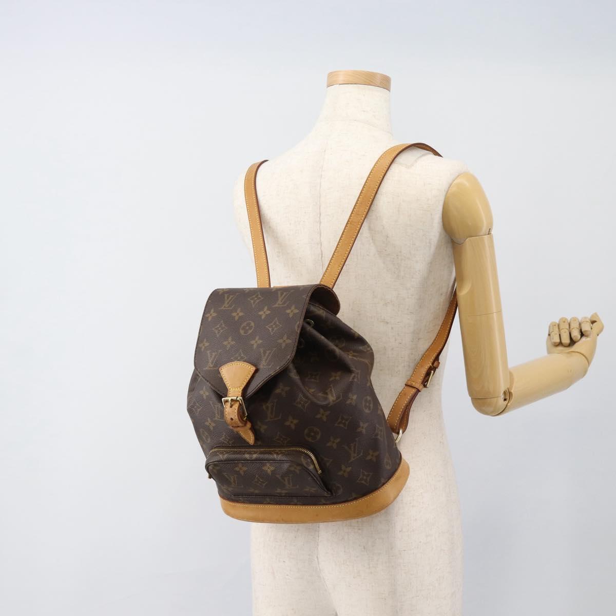 LOUIS VUITTON Monogram Montsouris MM Backpack M51136 LV Auth 188709