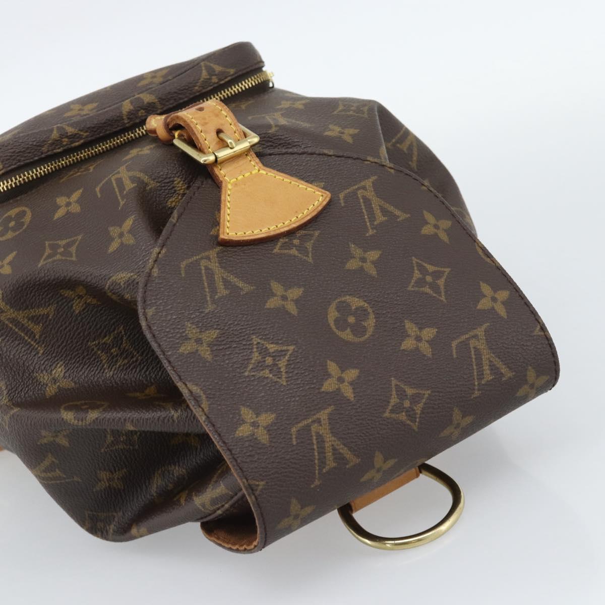LOUIS VUITTON Monogram Montsouris MM Backpack M51136 LV Auth 188709