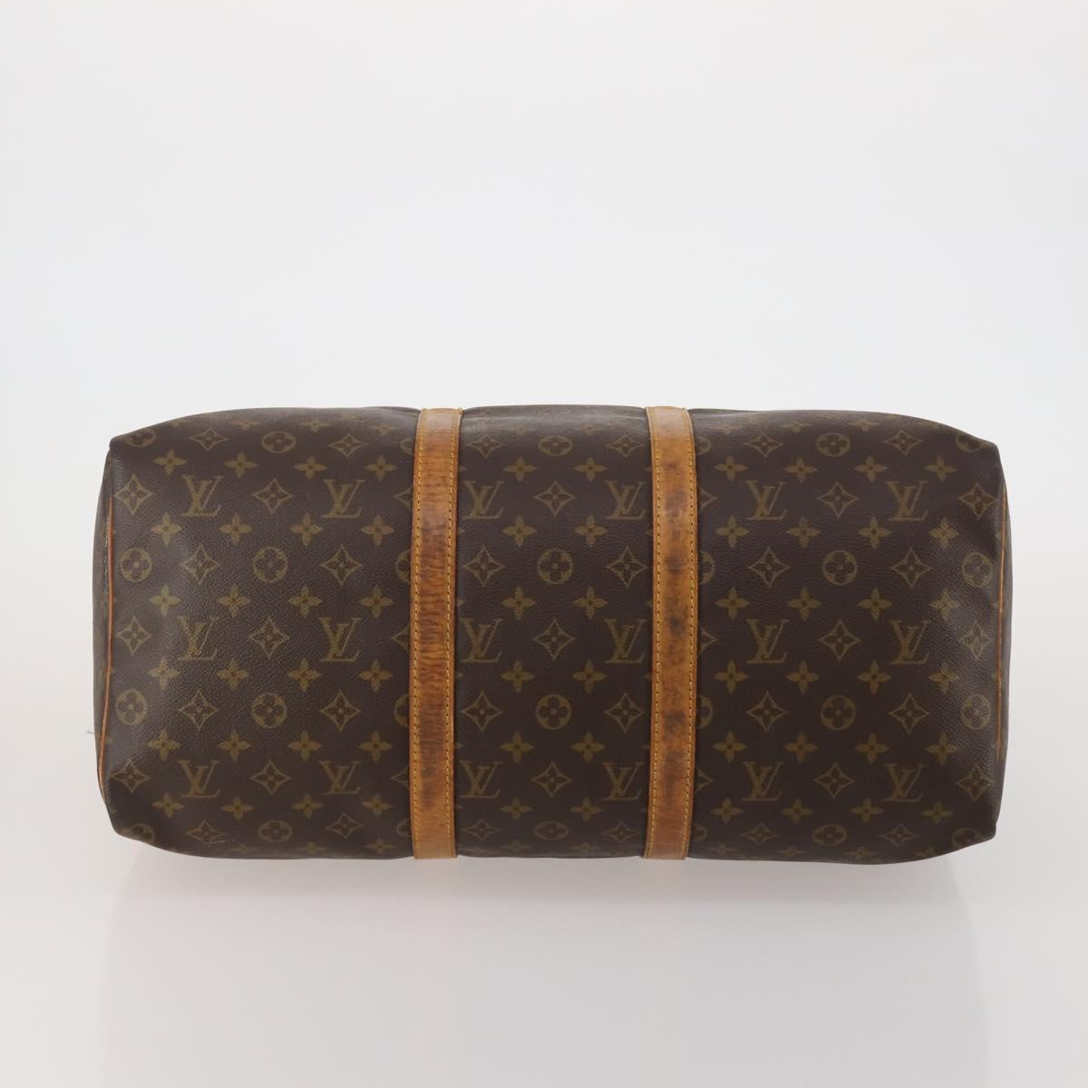 LOUIS VUITTON Monogram Keepall 50 Boston Bag M41426 LV Auth 188711
