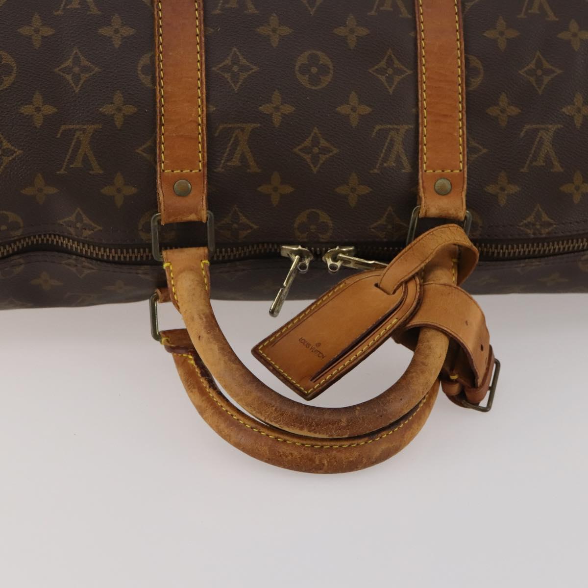 LOUIS VUITTON Monogram Keepall 50 Boston Bag M41426 LV Auth 188712