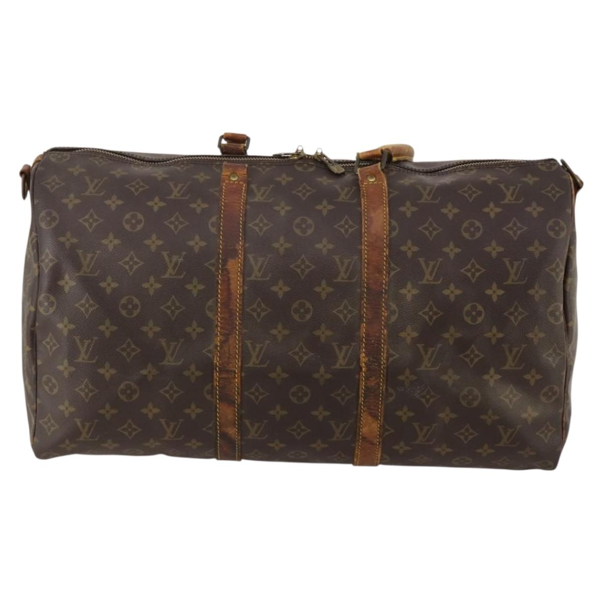 LOUIS VUITTON Monogram Keepall 50 Boston Bag M41426 LV Auth 188713