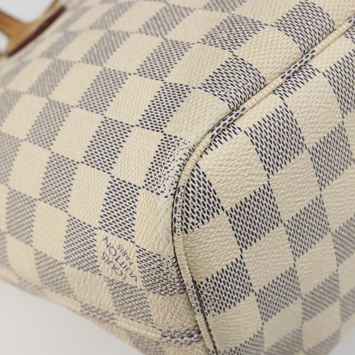LOUIS VUITTON Damier Azur Neverfull PM Tote Bag N41362 LV Auth 188715