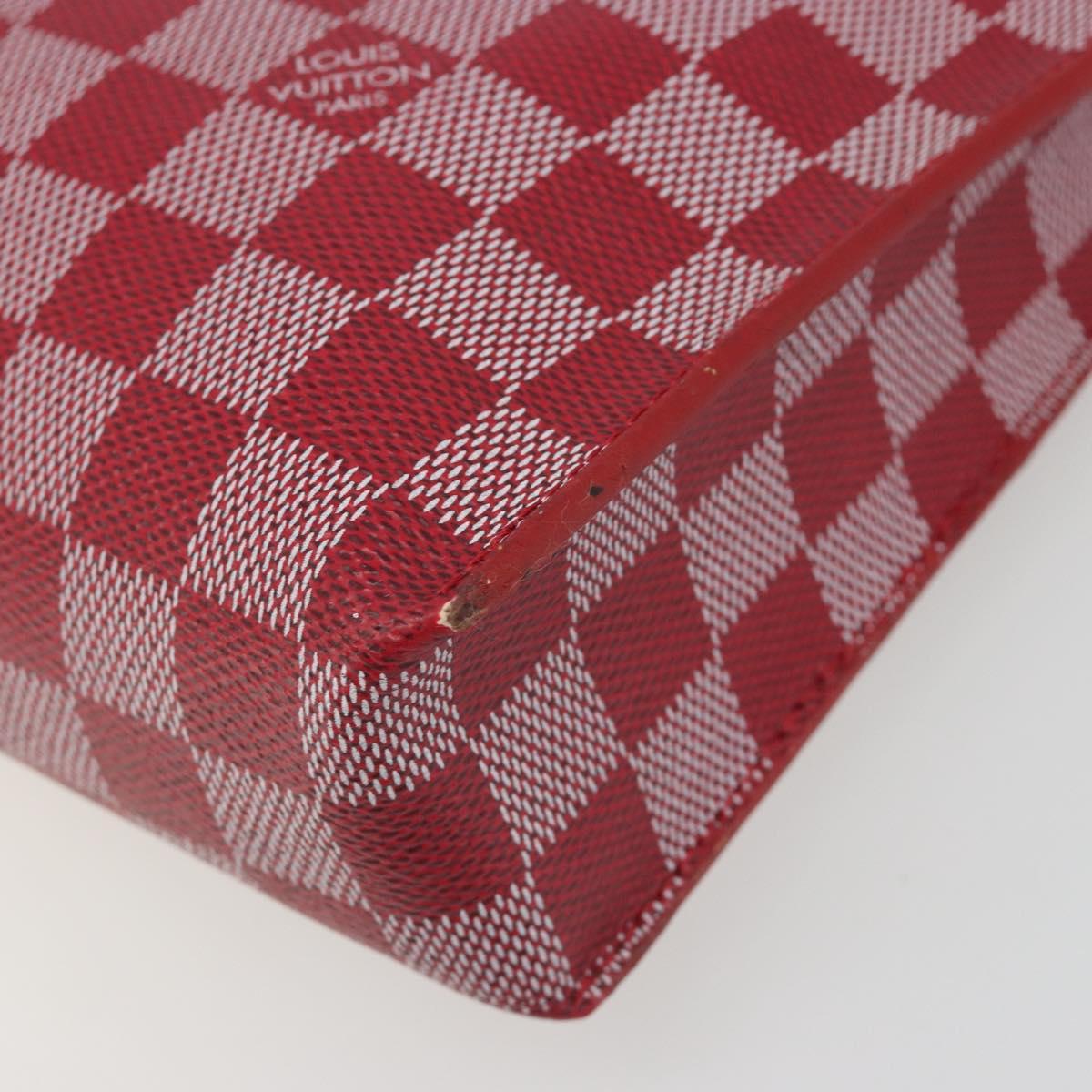 LOUIS VUITTON Damier Color Module Clutch Bag Carmine N41306 LV Auth 188716