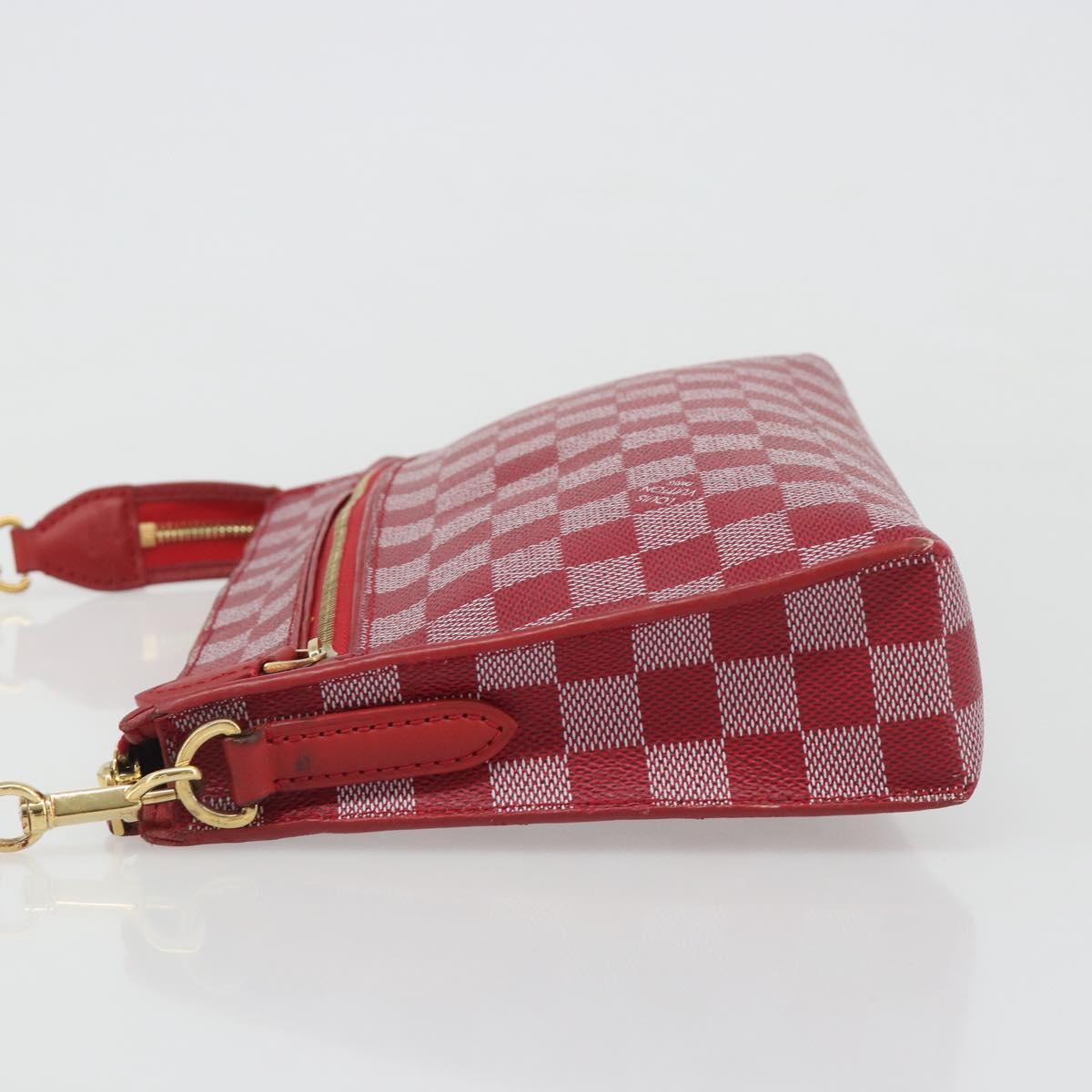 LOUIS VUITTON Damier Color Module Clutch Bag Carmine N41306 LV Auth 188716