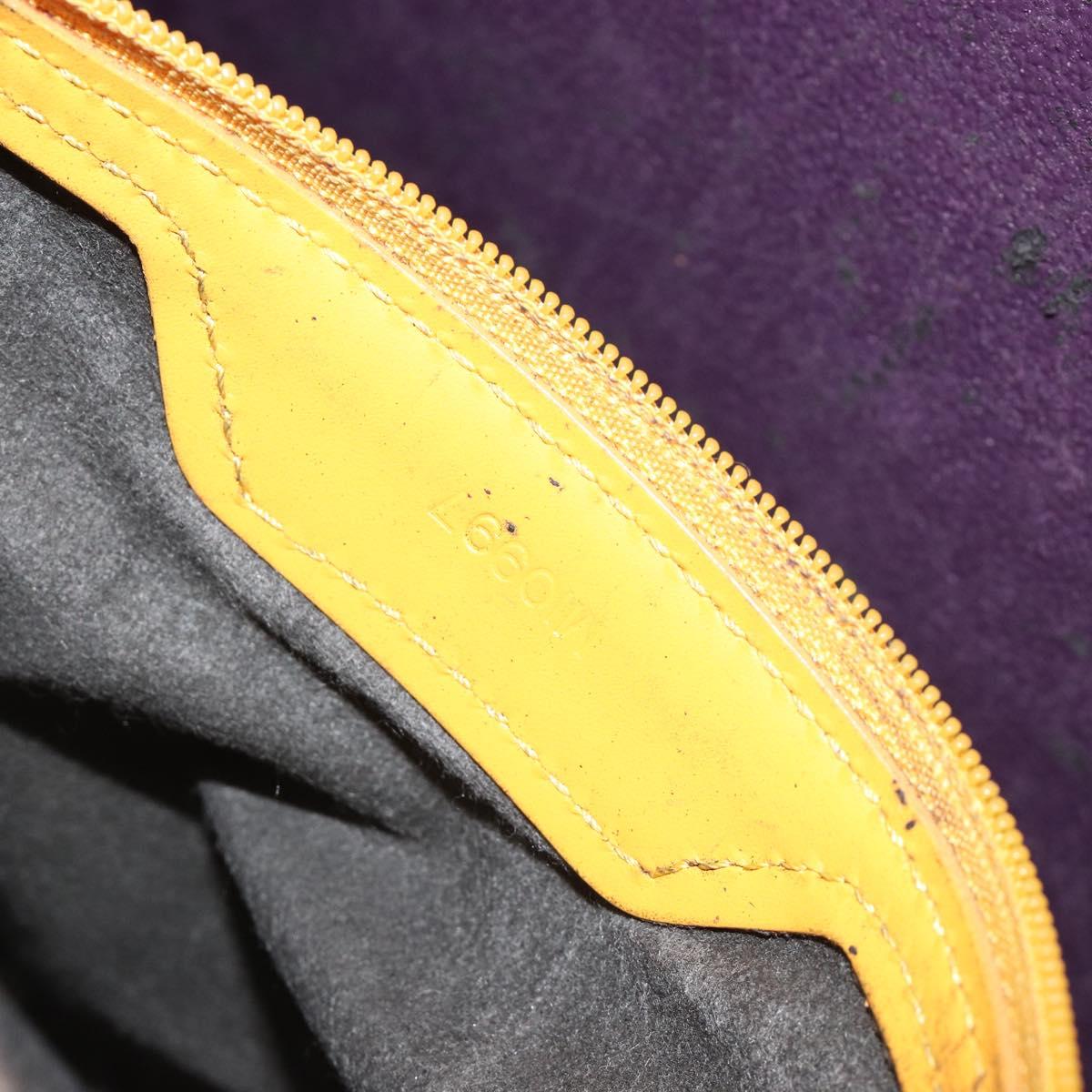 LOUIS VUITTON Epi Sac Plat Hand Bag Yellow M52079 LV Auth 188717