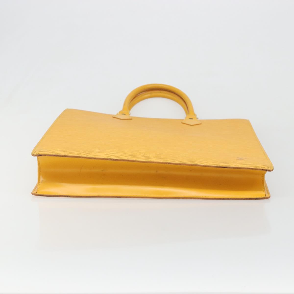 LOUIS VUITTON Epi Sac Plat Hand Bag Yellow M52079 LV Auth 188717