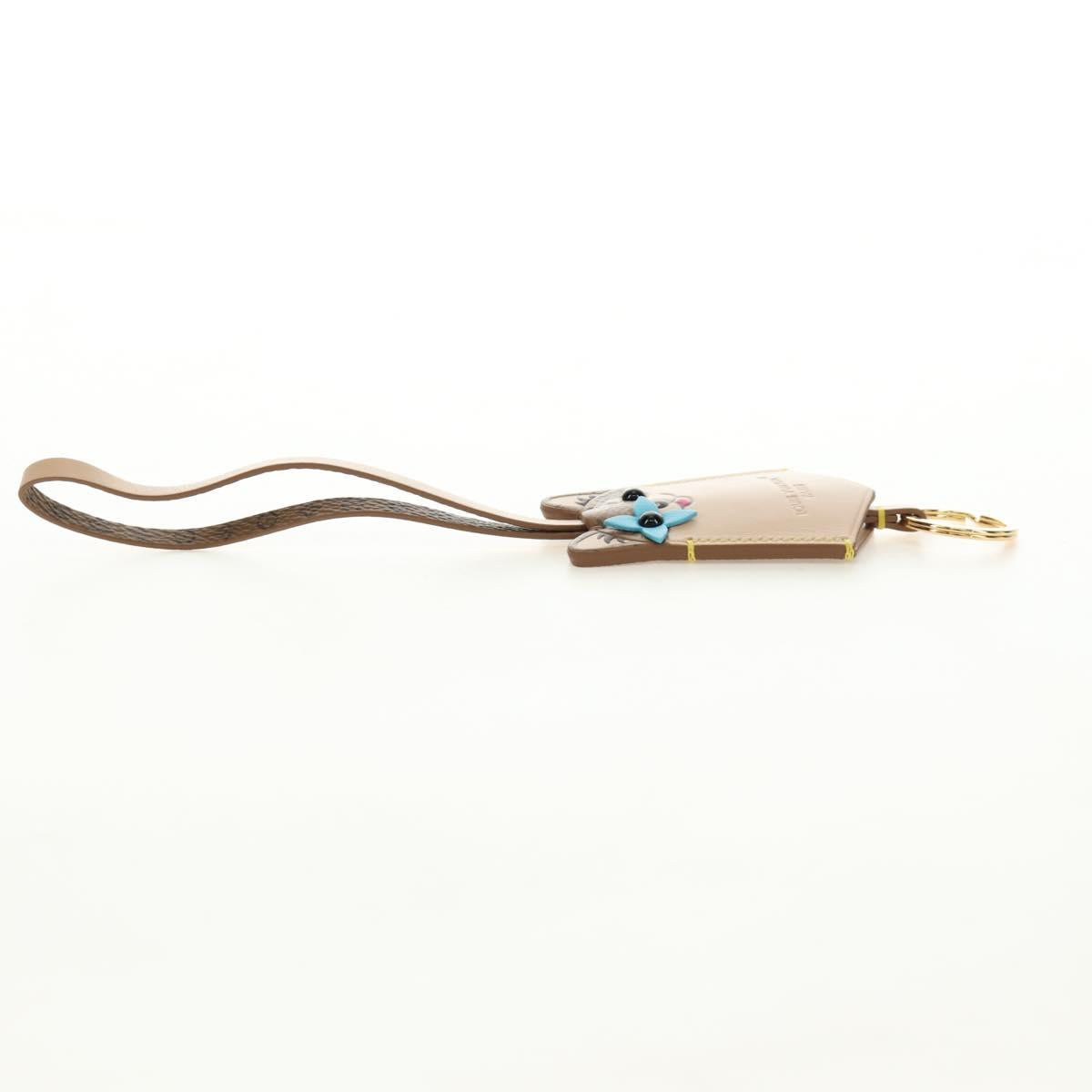 LOUIS VUITTON Monogram Reverse Bag Charm LV Dog Bag Charm M02323 LV Auth 188734M