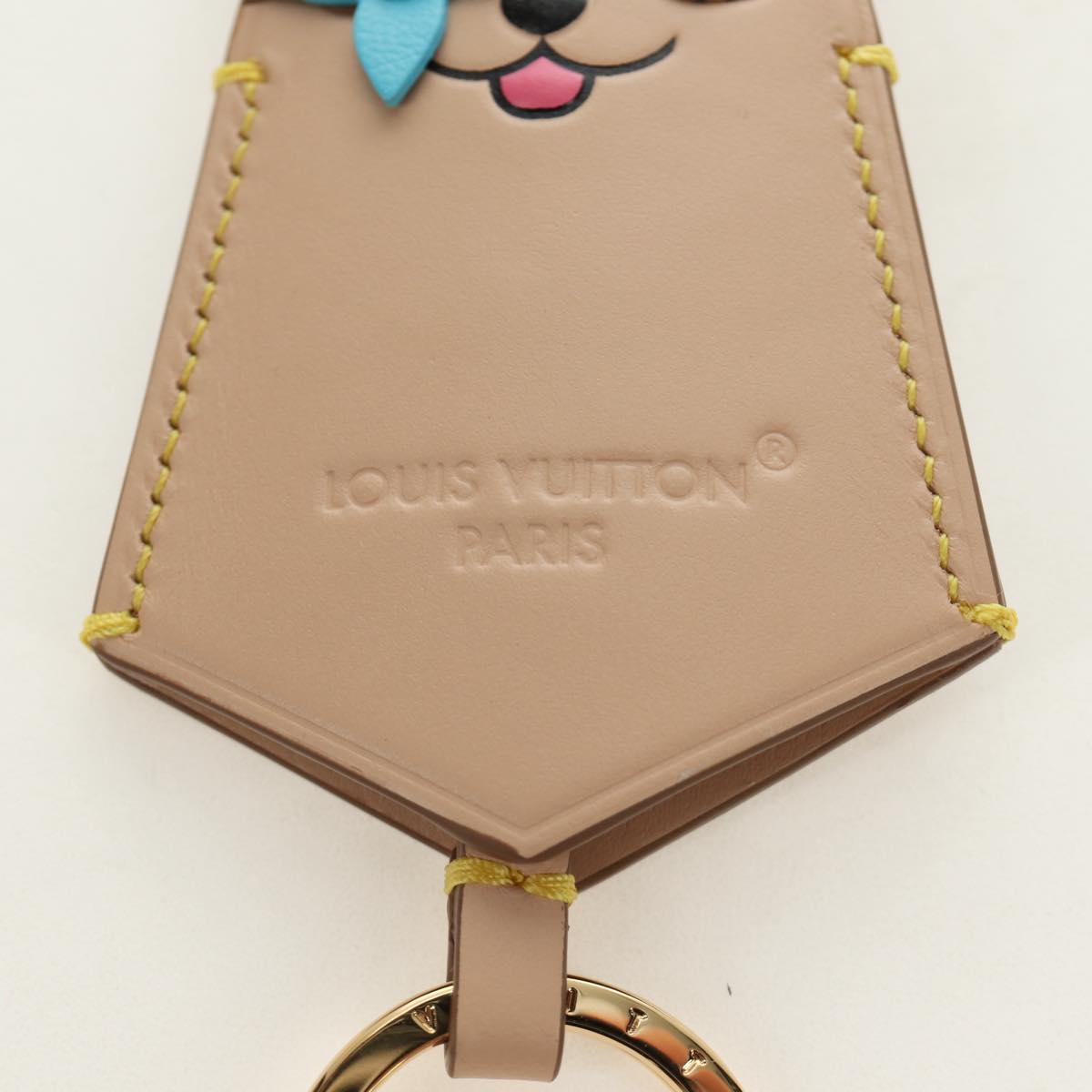 LOUIS VUITTON Monogram Reverse Bag Charm LV Dog Bag Charm M02323 LV Auth 188734M