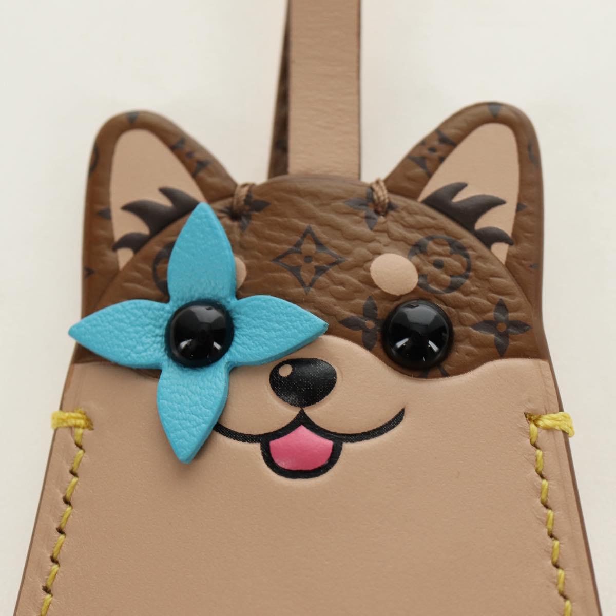 LOUIS VUITTON Monogram Reverse Bag Charm LV Dog Bag Charm M02323 LV Auth 188734M