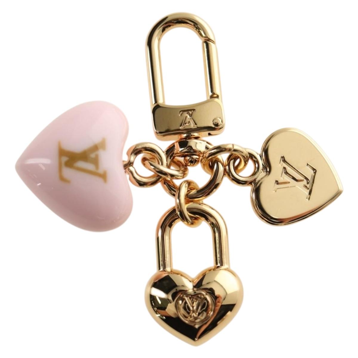 LOUIS VUITTON Micro Charm LV Heart Bag Charm metal M01554 LV Auth 188735M