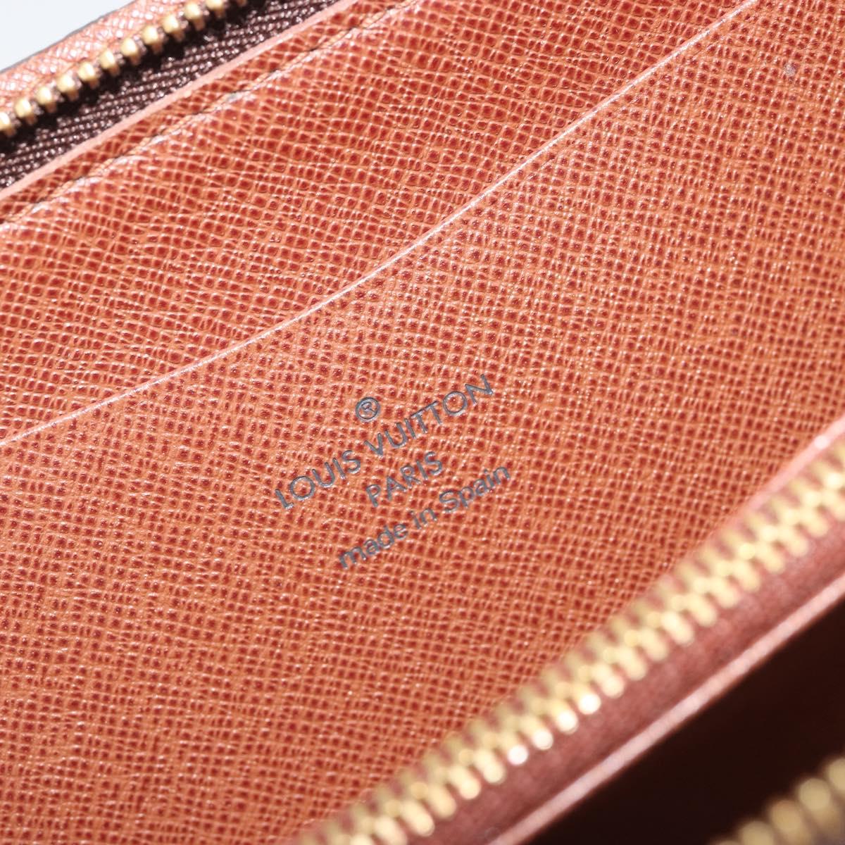 LOUIS VUITTON Monogram Panda Porte Monnaie Zip Long Wallet M61729 LV Auth 188739