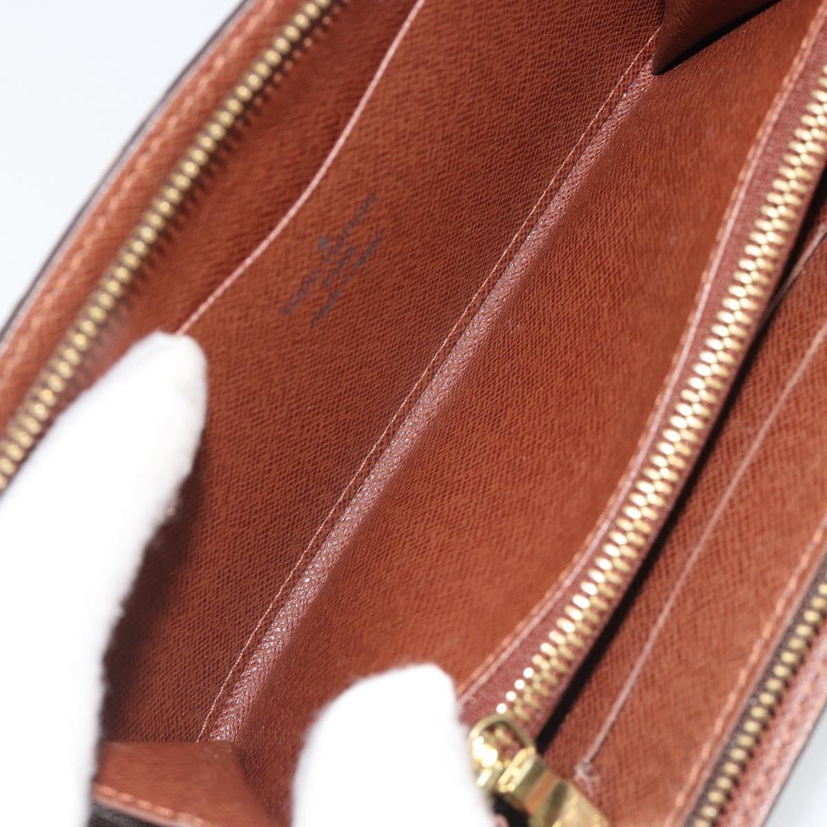LOUIS VUITTON Monogram Panda Porte Monnaie Zip Long Wallet M61729 LV Auth 188739