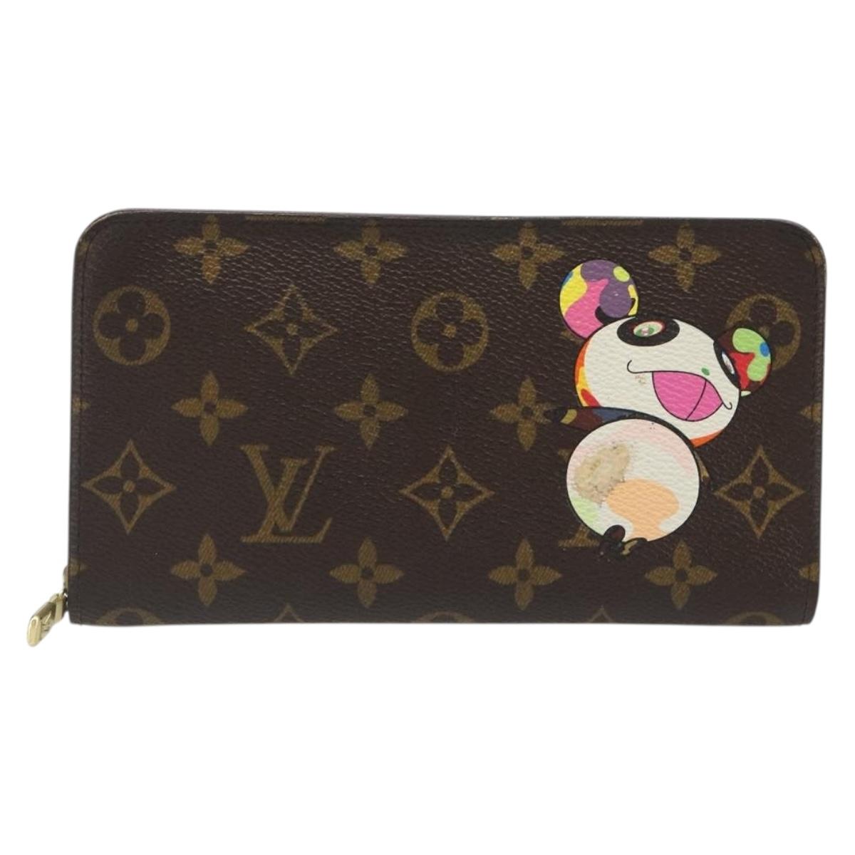 LOUIS VUITTON Monogram Panda Porte Monnaie Zip Long Wallet M61729 LV Auth 188739