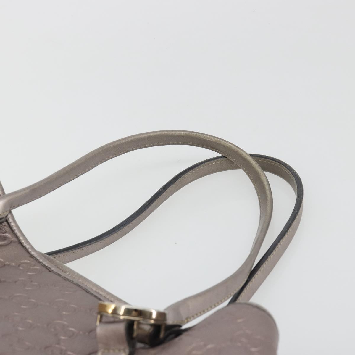 GUCCI GG Canvas Guccissima Miss GG Bag Leather Pink Silver 232957 Auth 188757V