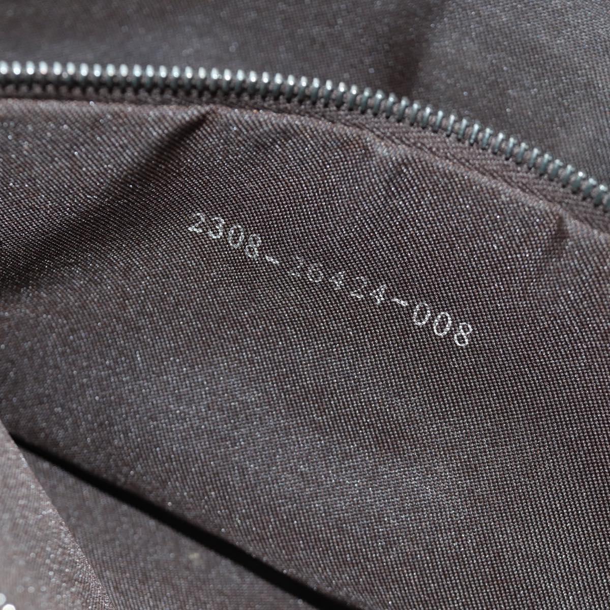 FENDI Zucca Canvas Mamma Baguette Shoulder Bag Black Brown Auth 188763SAM