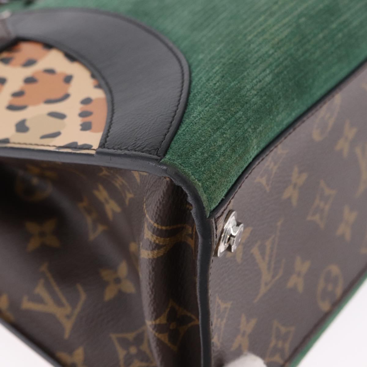 LOUIS VUITTON Monogram Leopard City Steamer MM Bag M52126 LV Auth 188793SM