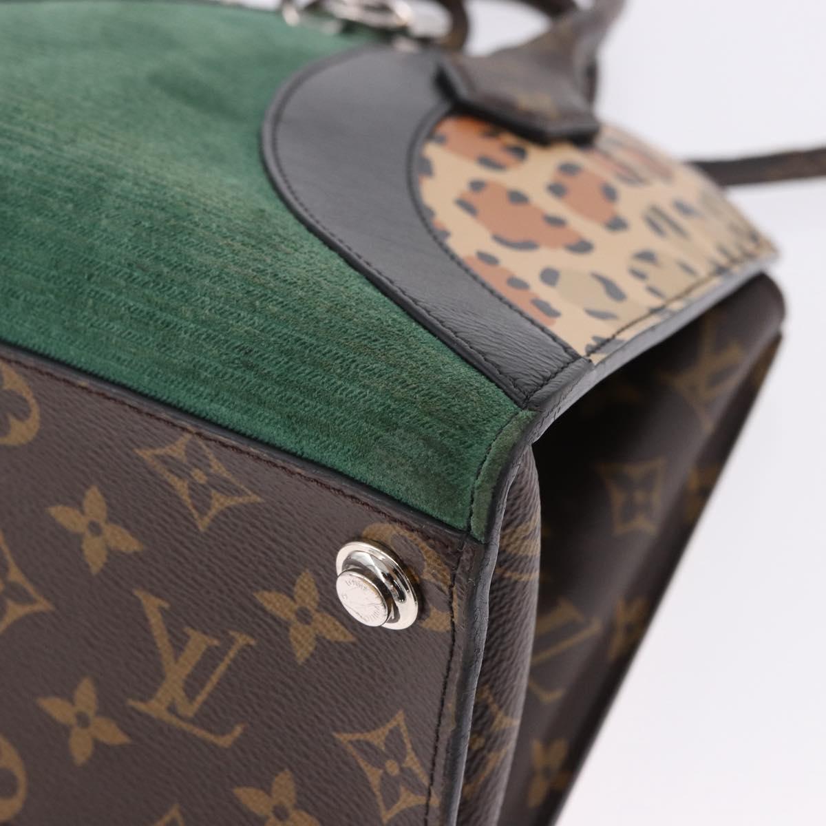 LOUIS VUITTON Monogram Leopard City Steamer MM Bag M52126 LV Auth 188793SM