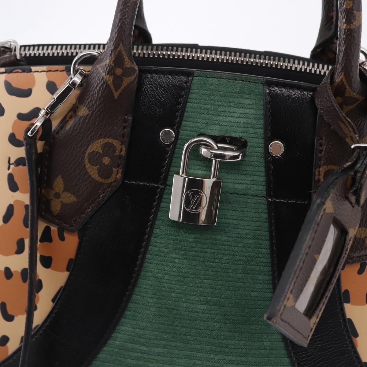LOUIS VUITTON Monogram Leopard City Steamer MM Bag M52126 LV Auth 188793SM