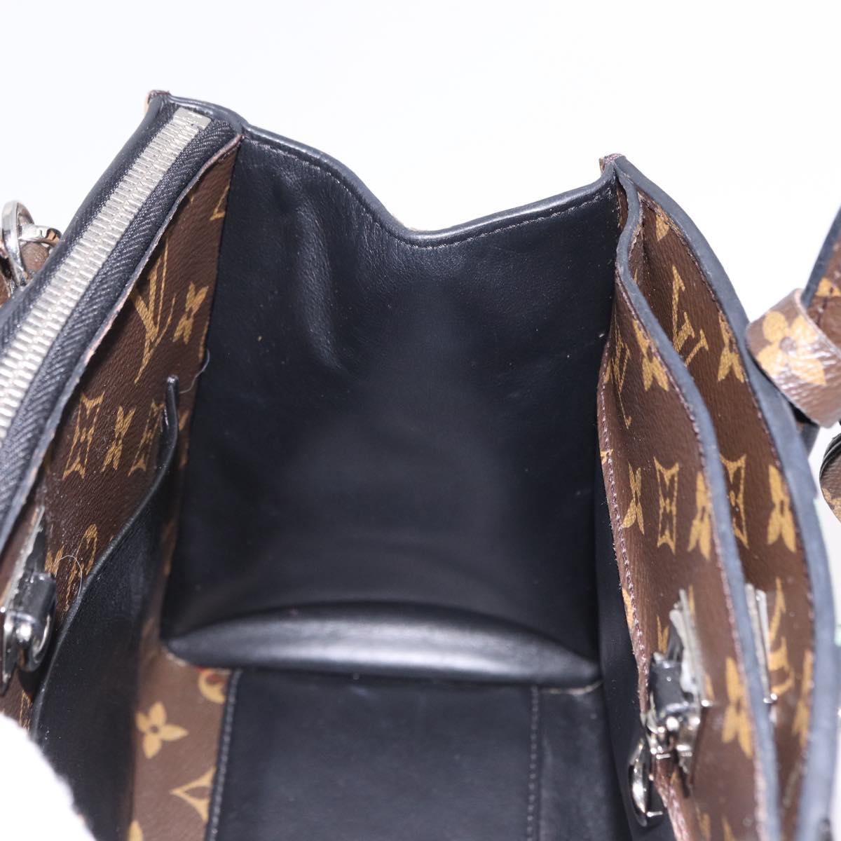 LOUIS VUITTON Monogram Leopard City Steamer MM Bag M52126 LV Auth 188793SM