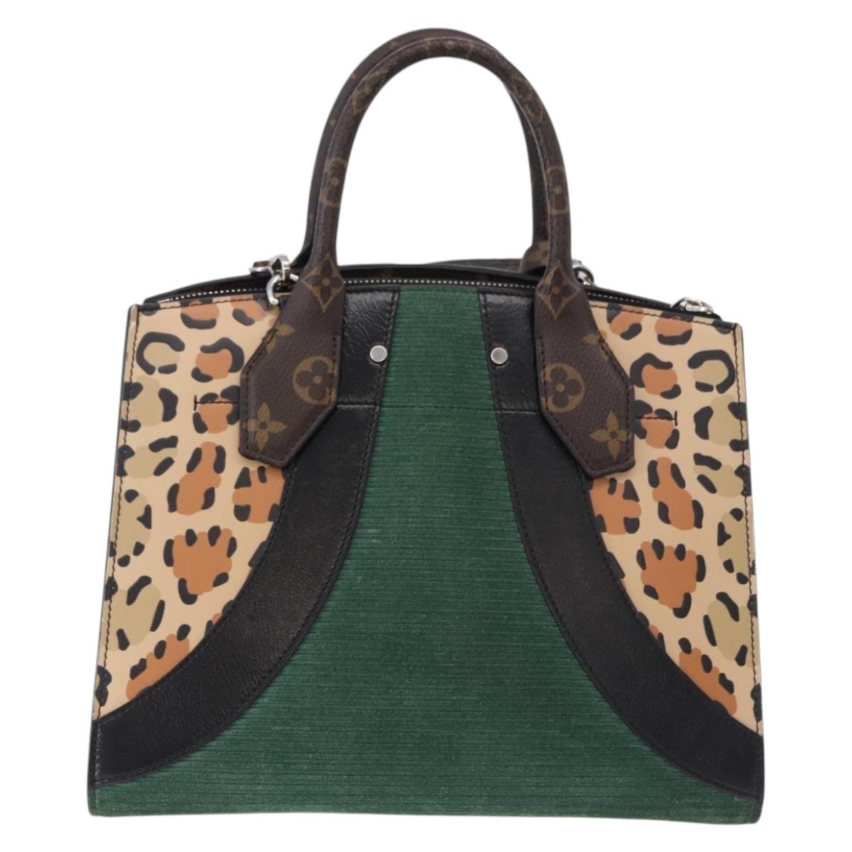 LOUIS VUITTON Monogram Leopard City Steamer MM Bag M52126 LV Auth 188793SM