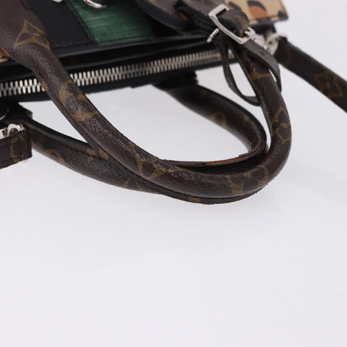LOUIS VUITTON Monogram Leopard City Steamer MM Bag M52126 LV Auth 188793SM