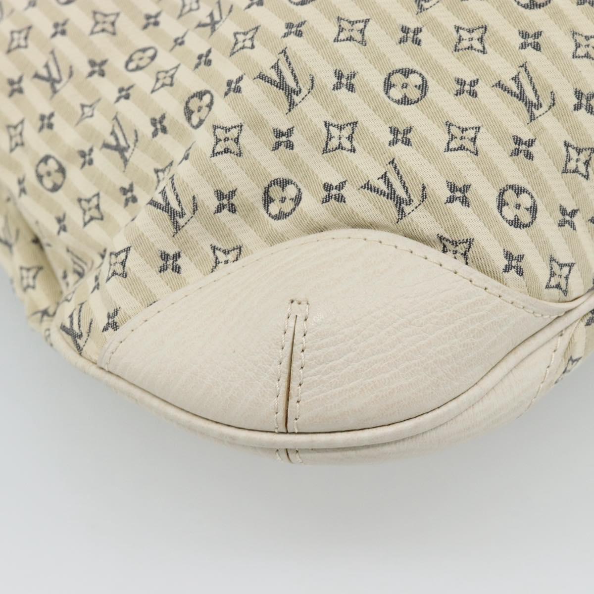LOUIS VUITTON Mini Lin Croisette Marina PM Bag Blue Beige M95494 Auth 188795V