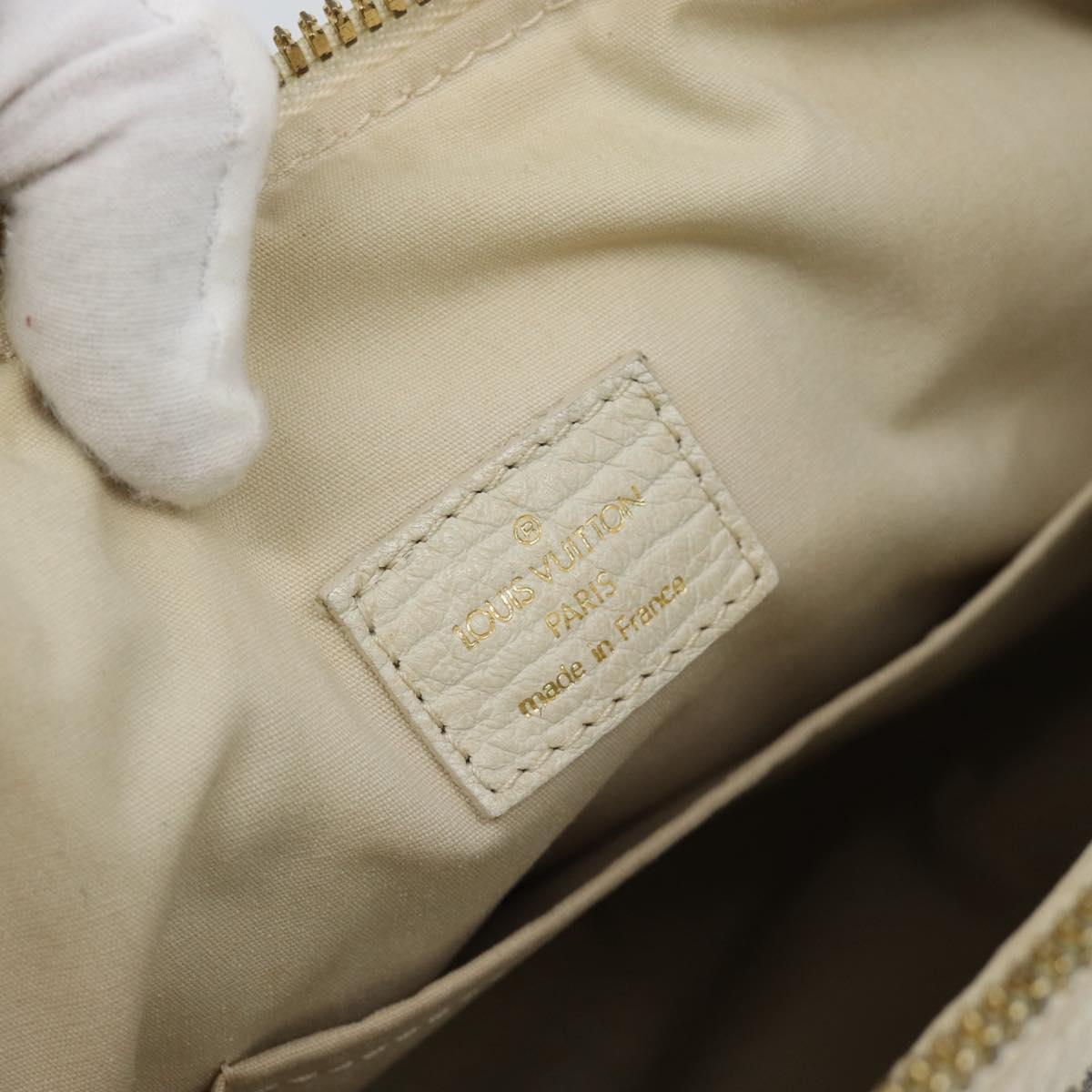 LOUIS VUITTON Mini Lin Croisette Marina PM Bag Blue Beige M95494 Auth 188795V