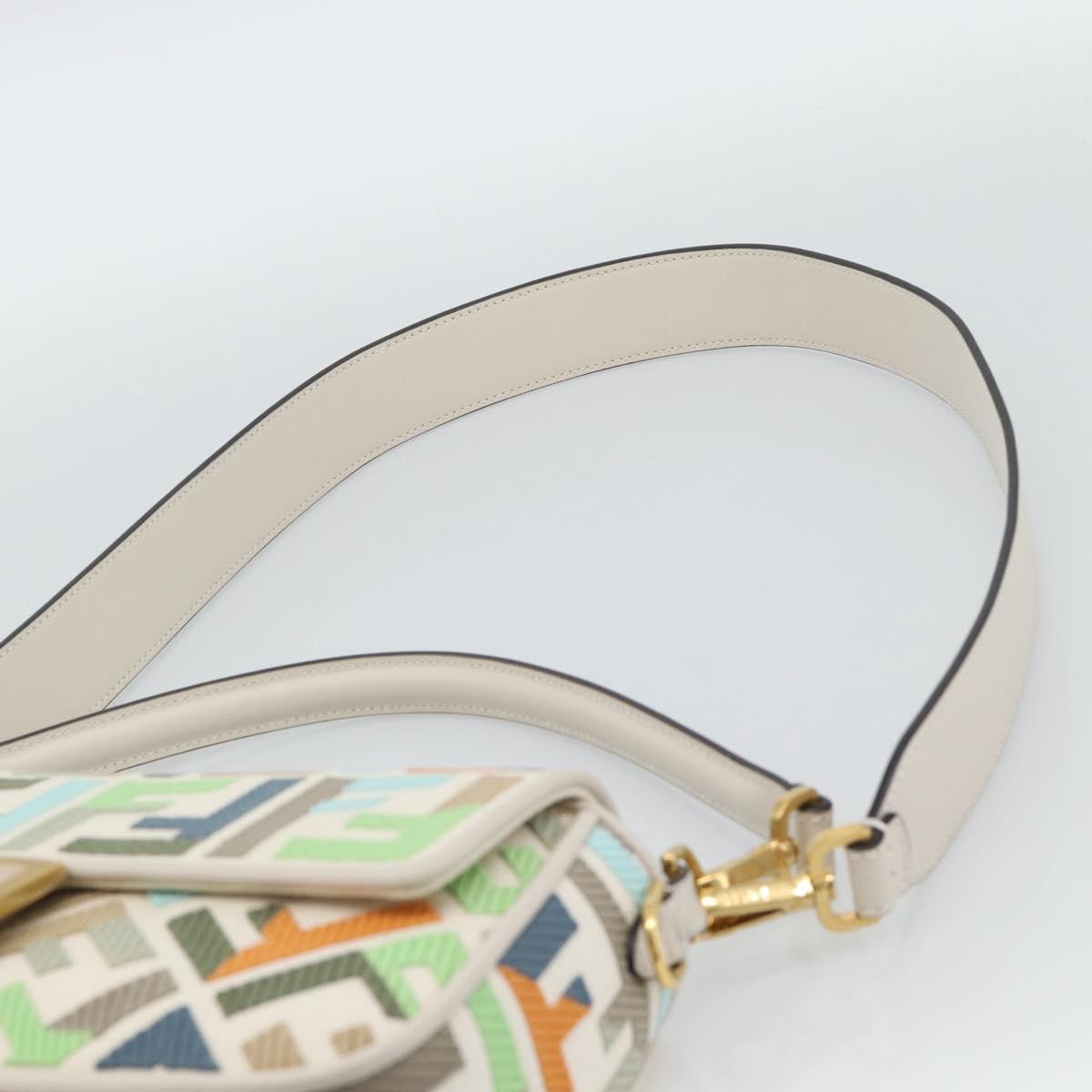 FENDI Zucca Canvas Mamma Baguette Bag 2way Multicolor Gold Auth 188798SM