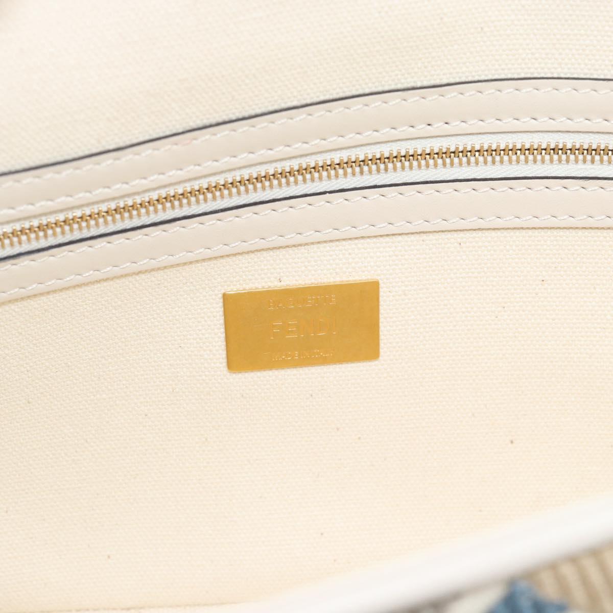 FENDI Zucca Canvas Mamma Baguette Bag 2way Multicolor Gold Auth 188798SM