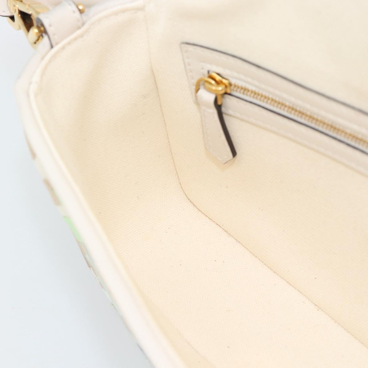 FENDI Zucca Canvas Mamma Baguette Bag 2way Multicolor Gold Auth 188798SM