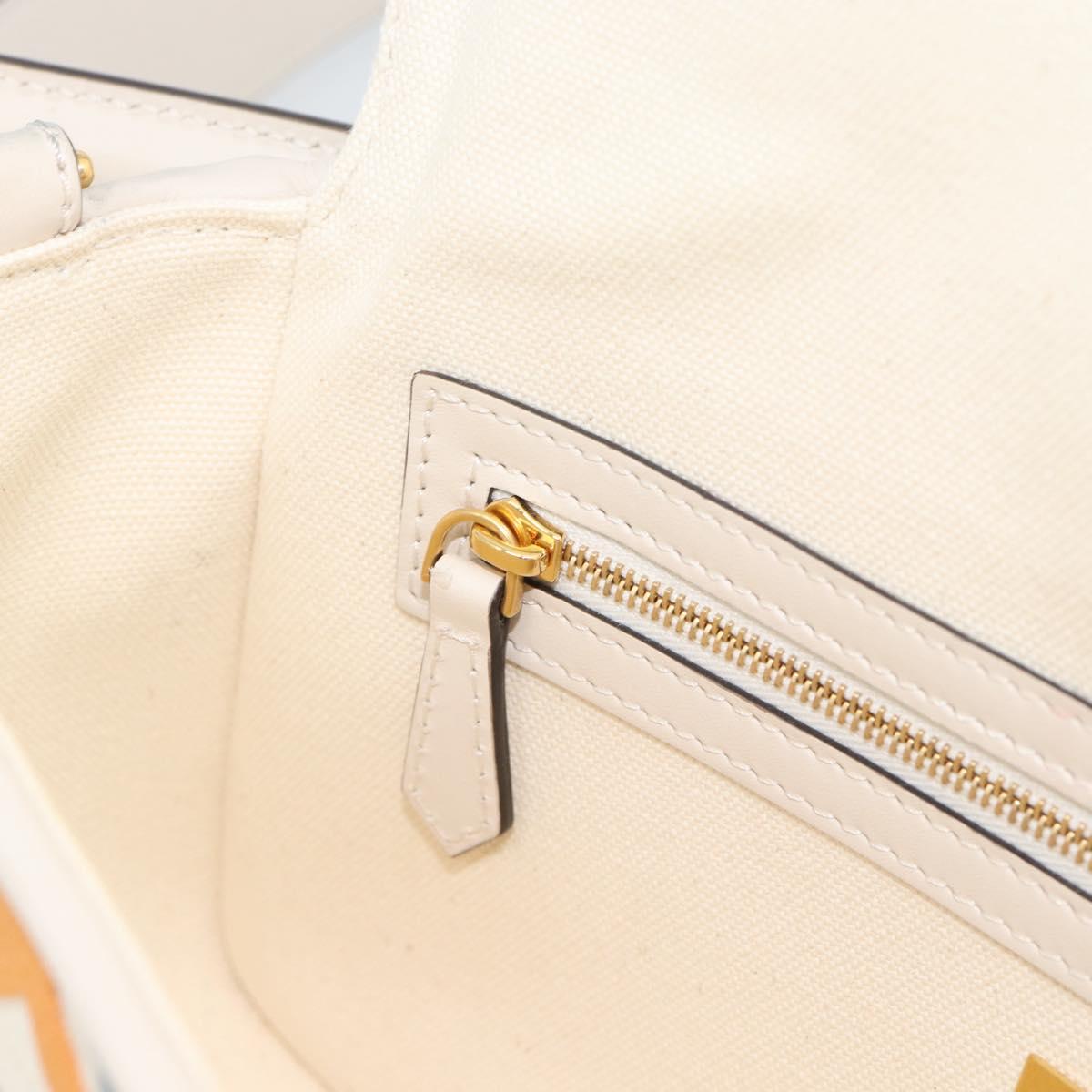 FENDI Zucca Canvas Mamma Baguette Bag 2way Multicolor Gold Auth 188798SM