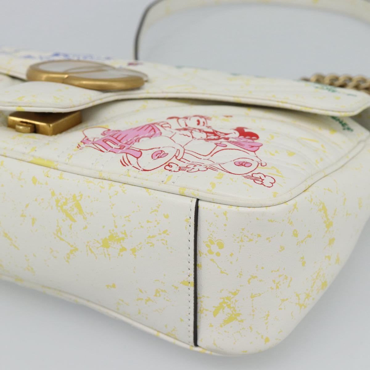 GUCCI GG Marmont Chain Disney Collaboration Bag Leather 443497 Auth 188800SM