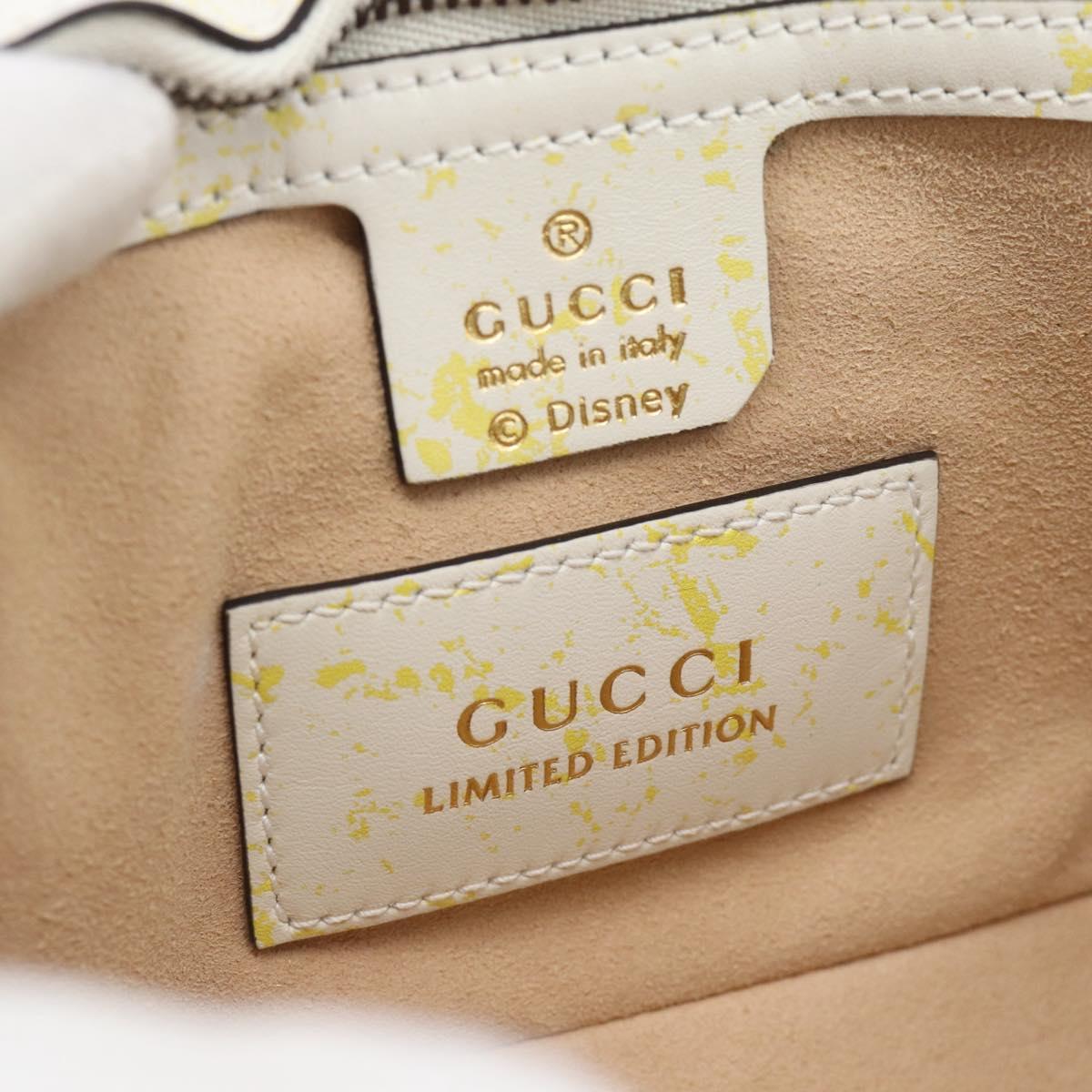 GUCCI GG Marmont Chain Disney Collaboration Bag Leather 443497 Auth 188800SM