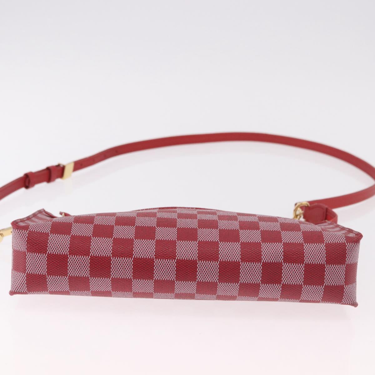 LOUIS VUITTON Damier Color Module Clutch Bag Carmine N41306 LV Auth 188805