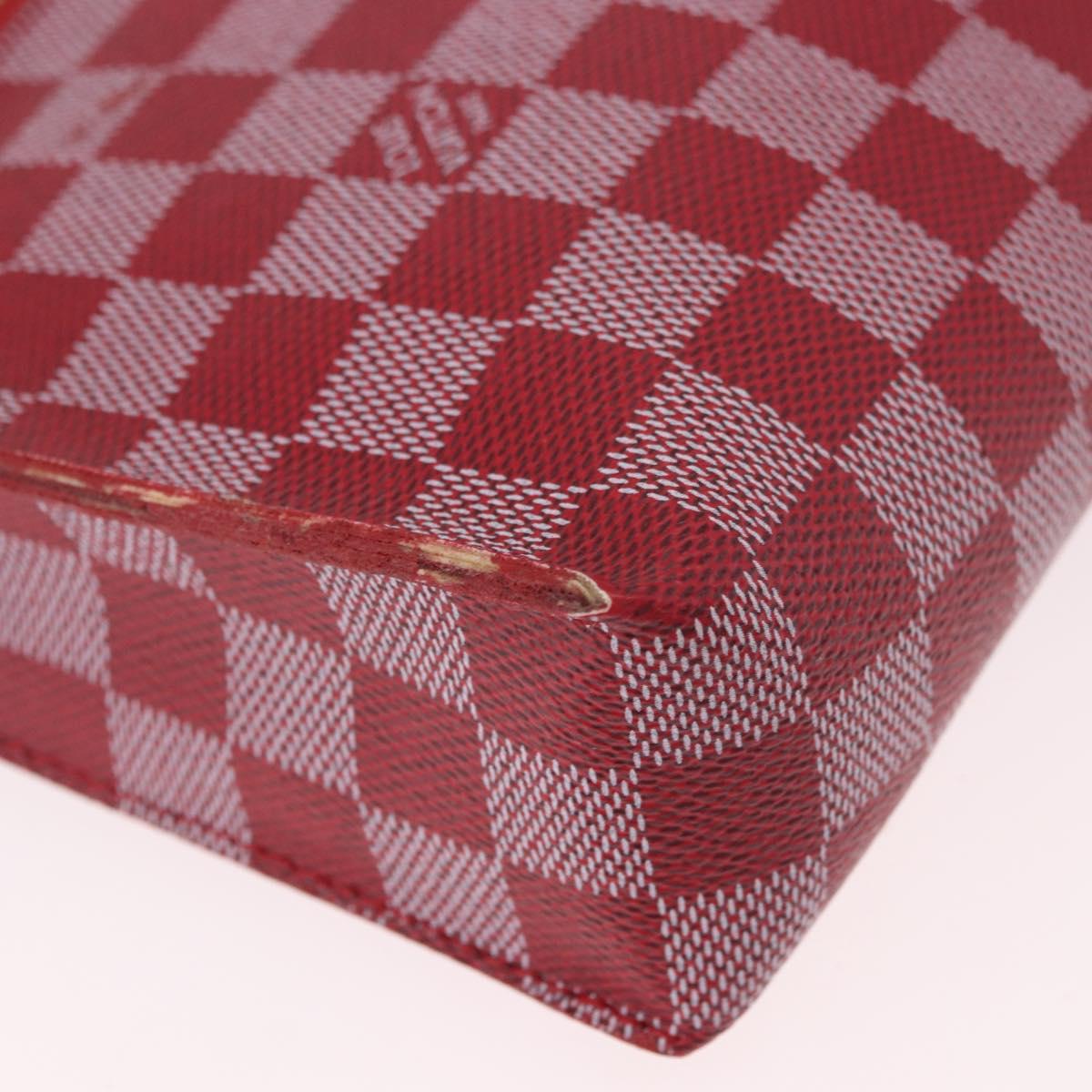 LOUIS VUITTON Damier Color Module Clutch Bag Carmine N41306 LV Auth 188805